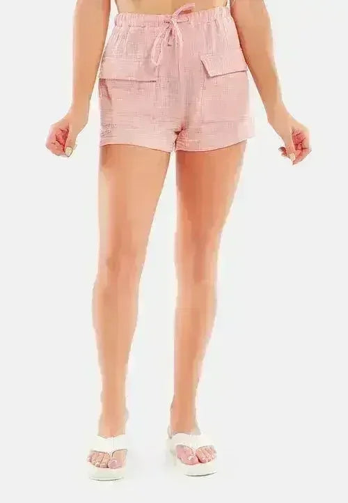 Drawstring Summer Shorts | Lightweight Beach Loungewear - Femstylo