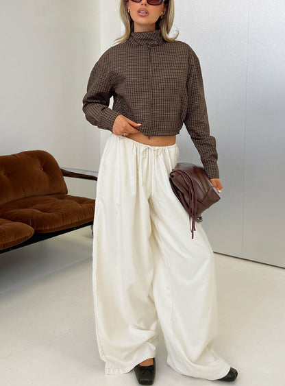 Bungala Oversized Relaxed Pants Ivory