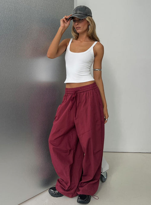 Mankind Baggy Cargo Pants Red