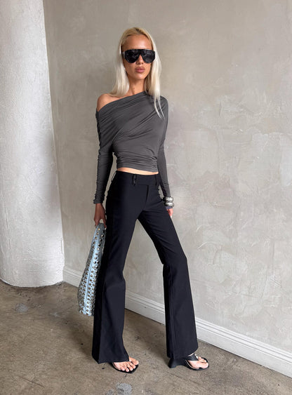 Kinkirk Flared Pants Black Tall