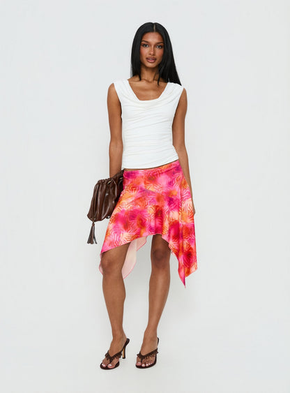 Kimberlee Asymmetrical Midi Skirt Multi