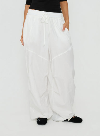 Mankind Baggy Cargo Pants White