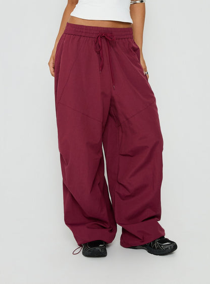 Mankind Baggy Cargo Pants Red