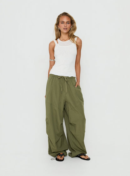 Mankind Baggy Cargo Pants Olive