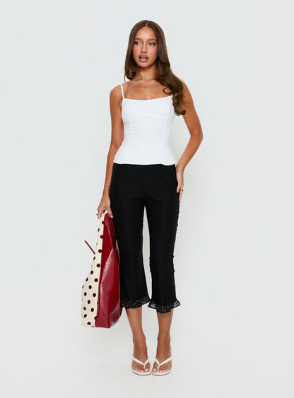 Darsie Frill Capri Black Polka Dot