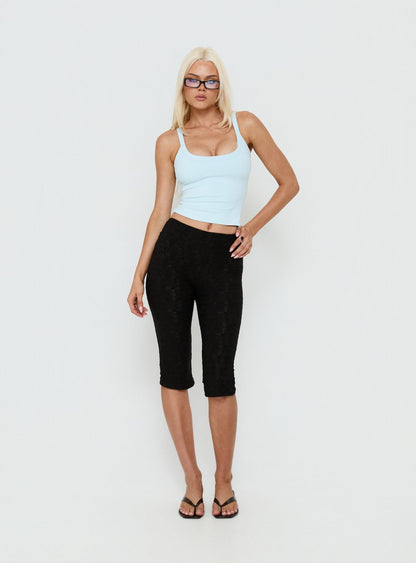 Samaira Capri Pant Black Anglaise
