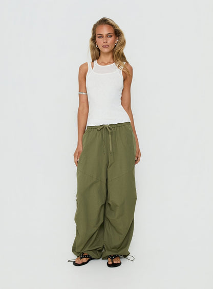 Mankind Baggy Cargo Pants Olive