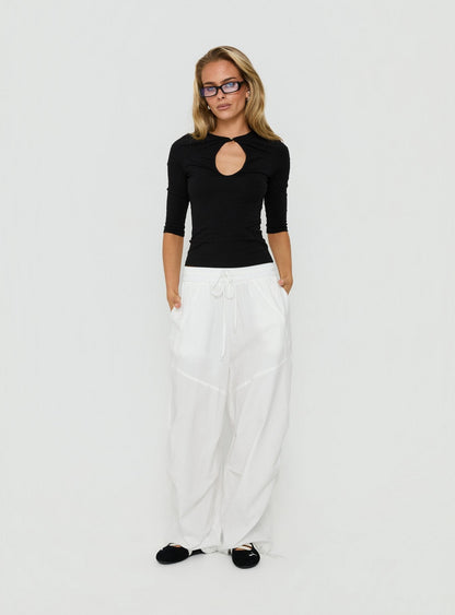 Mankind Baggy Cargo Pants White