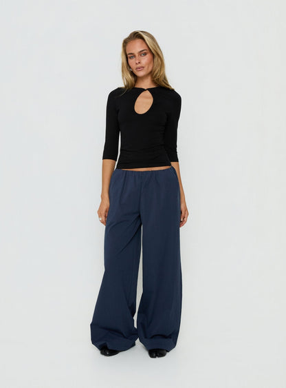 Lunea Concealed Waistband Pants Navy