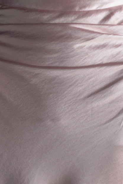 Cedar Strapless Satin Maxi Dress - Soft Pink