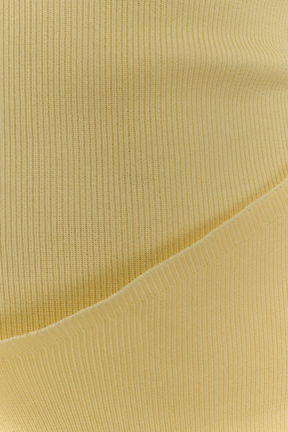 Rian Strapless Knit Mini Dress - Lemon
