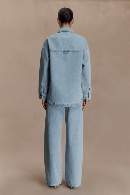 Lioda Oversized Denim Shirt - 80'S Blue