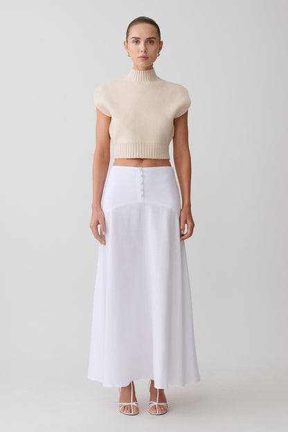 Niko Knit Oversized Top - Ivory