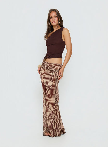 True Spirit Chiffon Maxi Skirt Multi