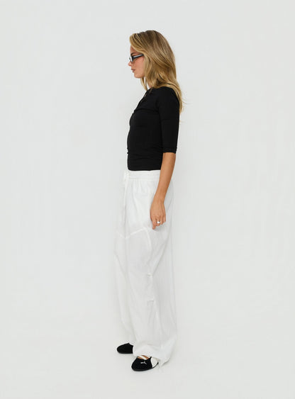 Mankind Baggy Cargo Pants White