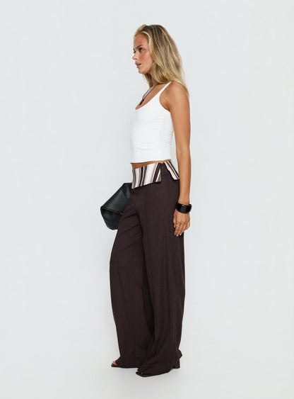 Quenlin Folded Straight Leg Pant Multi