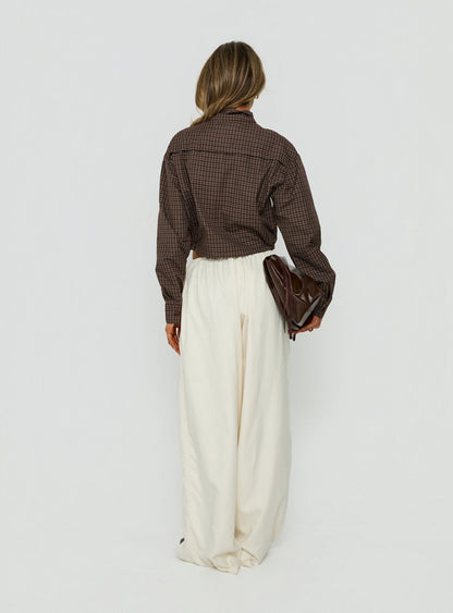 Bungala Oversized Relaxed Pants Ivory