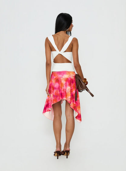 Kimberlee Asymmetrical Midi Skirt Multi