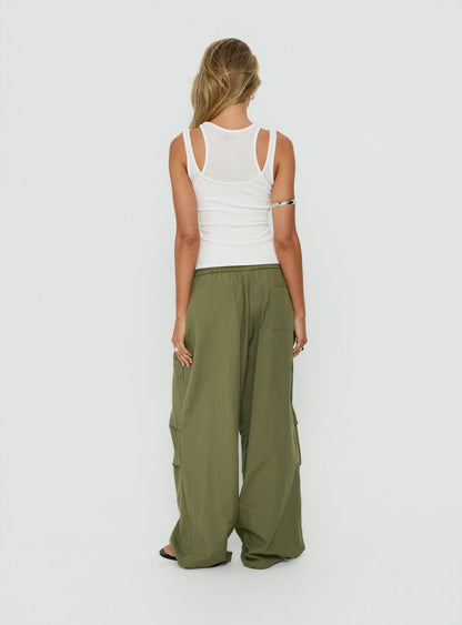 Mankind Baggy Cargo Pants Olive