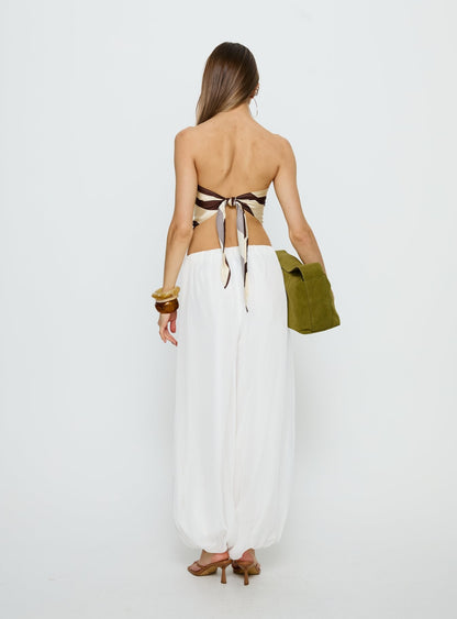 Mirosa Balloon Leg Pants White