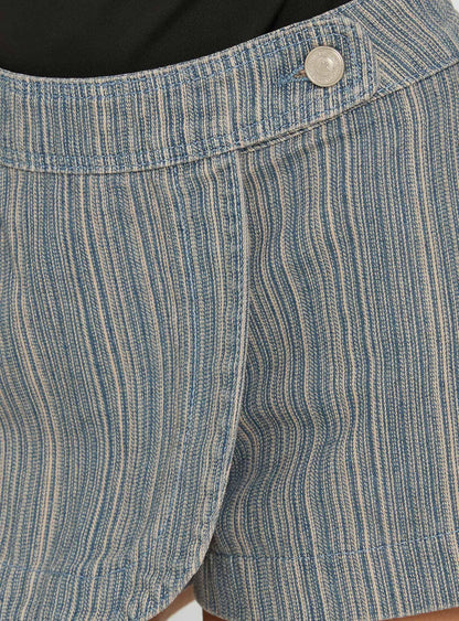 Lifetimes Micro Skort Dark Blue Stripe