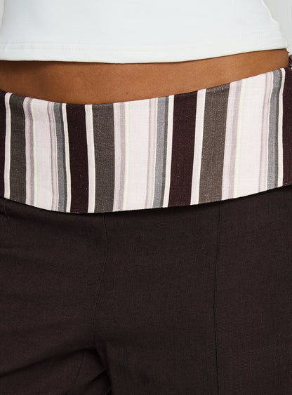 Quenlin Folded Straight Leg Pant Multi