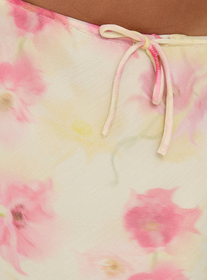 Mercer Maxi Skirt Yellow Floral