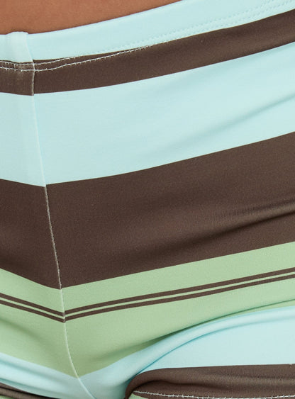 Vannah Micro Shorts Multi Stripe