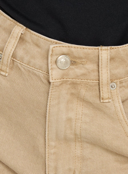 Tropicana Denim Shorts Tan