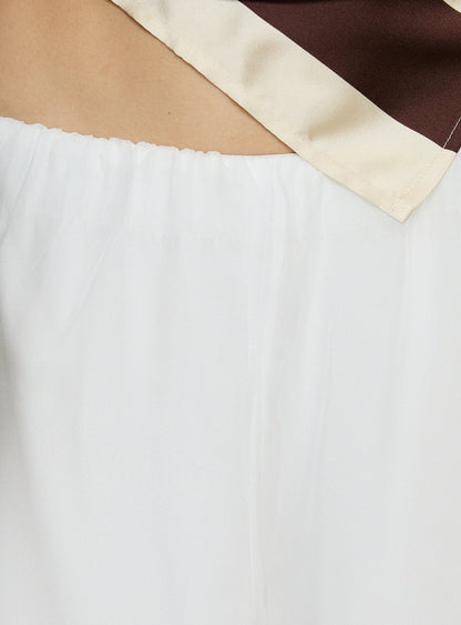 Mirosa Balloon Leg Pants White