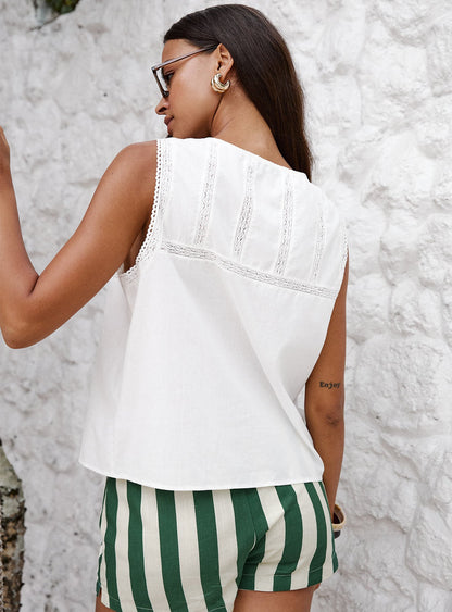 Angourie Blouse Top White