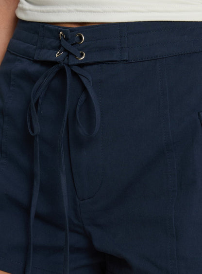 Torrie Tie Waist Short Navy