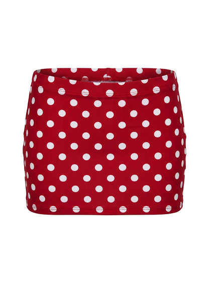 Tenya Swim Skort Red Polka Dot
