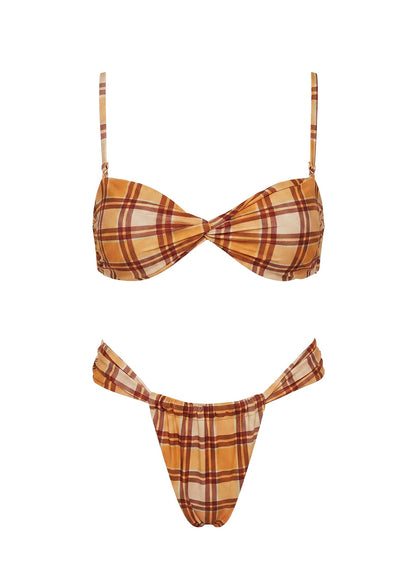Amplitude Bikini Top Orange Check