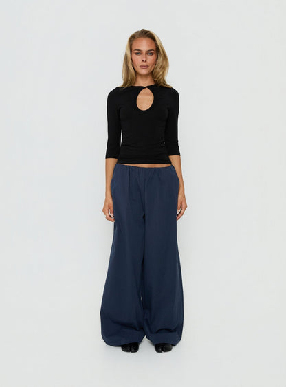 Lunea Concealed Waistband Pants Navy