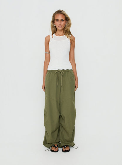 Mankind Baggy Cargo Pants Olive
