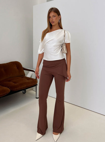Masimo Layered Pants Chocolate