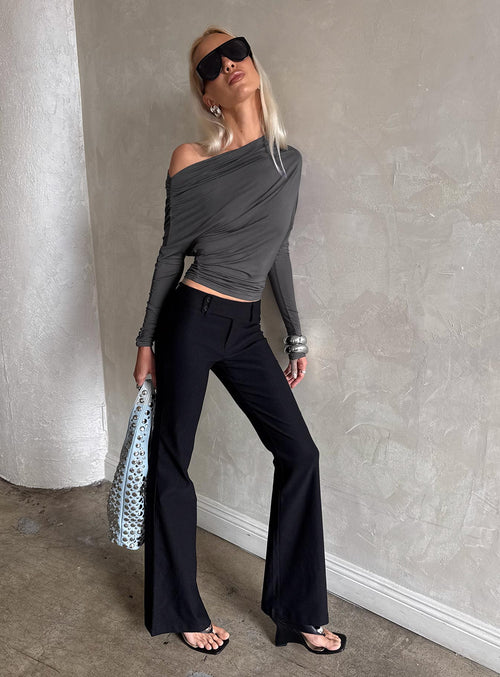 Kinkirk Flared Pants Black Tall