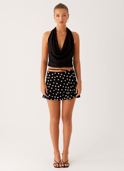 Ashi Cowl Top - Black