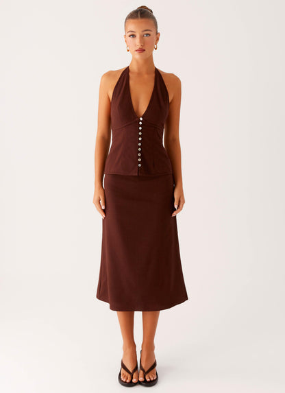 Esther Top - Chocolate