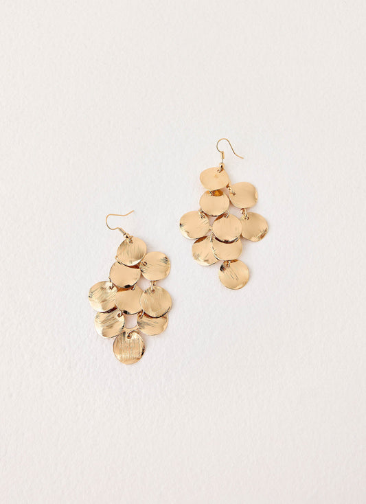 Flower Power Earrings - Gold