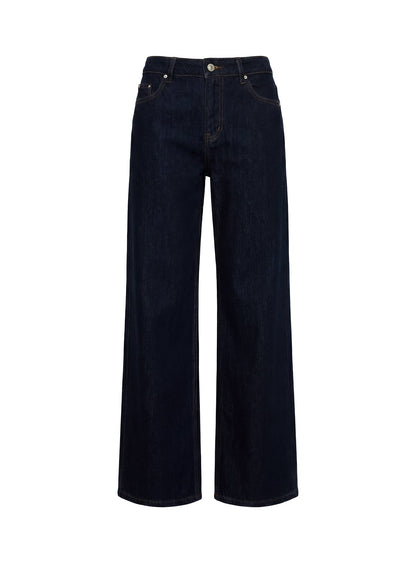 Ellanor Low Rise Straight Leg Jeans Indigo Blue