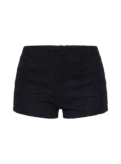 Daveney Lace Micro Shorts Black