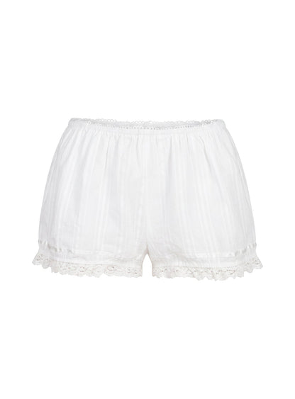 Rhubarb Lace Shorts White
