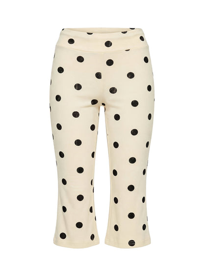 Samaira Capri Pant Cream Polka Dot