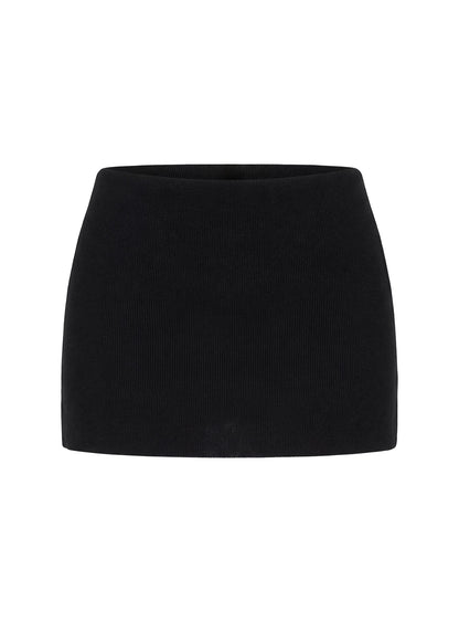 Sparky Mid Rise Skort Black