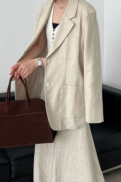 Linen Relaxed Fit Blazer